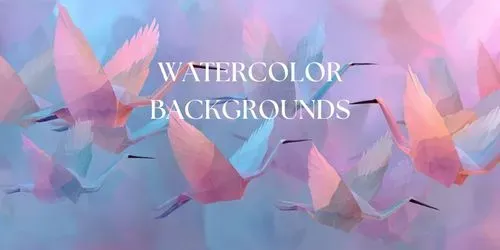 Serene Watercolor Neutral Backgrounds generated by midjourney
