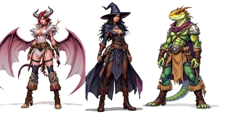Fantasy Style DnD Mmo Cartoon Game Art generated by undefined