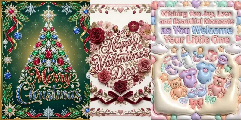 Printable Holiday Greeting Cards