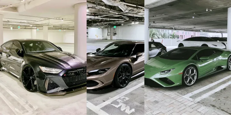 Realistic Sports Car Parking Lots generated by undefined