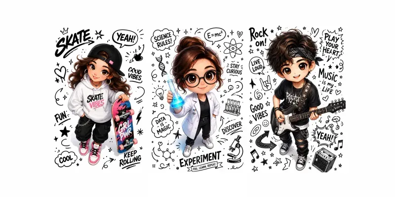 Cute Chibi Portraits generated by undefined