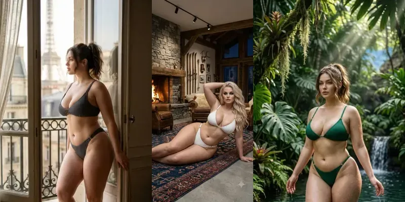 Curvy Swimwear Editorial Collections generated by undefined