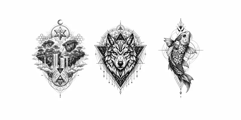 Fine Line Dotwork Tattoo Generator generated by undefined