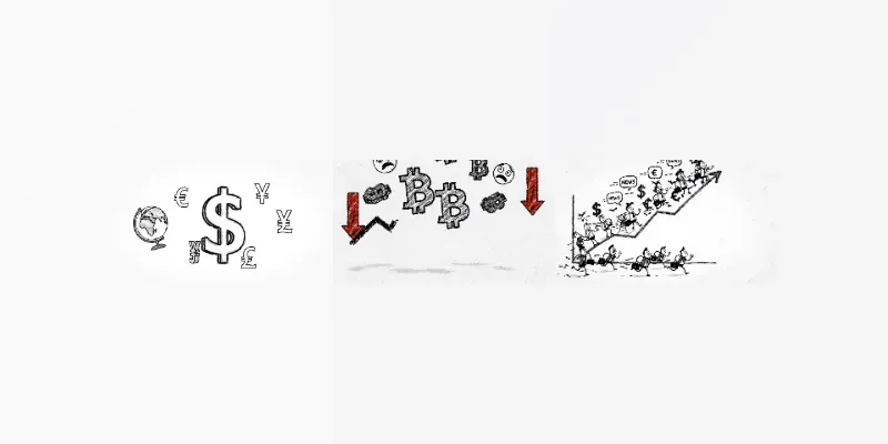 Financial Market Sketch Backgrounds generated by undefined