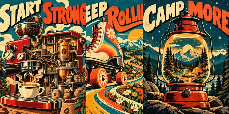 Retro Surreal Object Merch