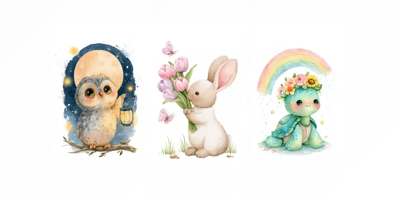 Baby Animal Nursery Art Generator