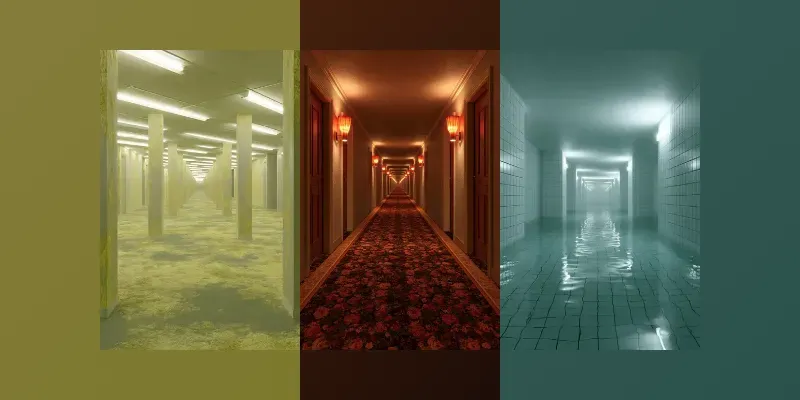 Eerie Liminal Space Environments generated by undefined