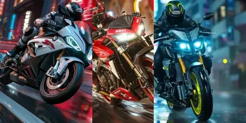 Neon Stunt Wheelies generated by midjourney