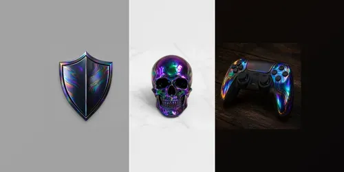 Oil Slick Iridescences generated by chatgpt-image