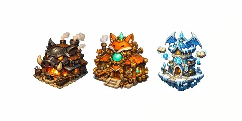 Toy Icons Of Fantasy Shops generated by chatgpt-image