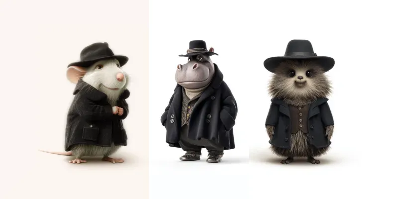 Charming Dressedup Characters generated by undefined