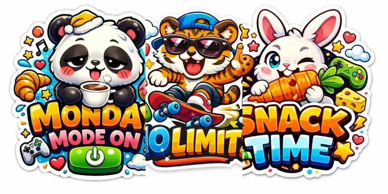 Cute Kawaii Sticker Design Generator generated by undefined