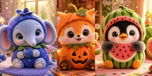 Dreamy Kawaii Plush Friends Collections generated by chatgpt-image