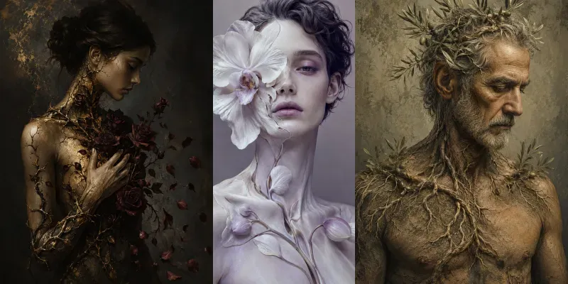 Botanical Soul Hybrid Portraits generated by undefined