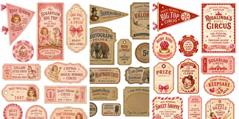 Circus Souvenir Stand Ephemera generated by undefined