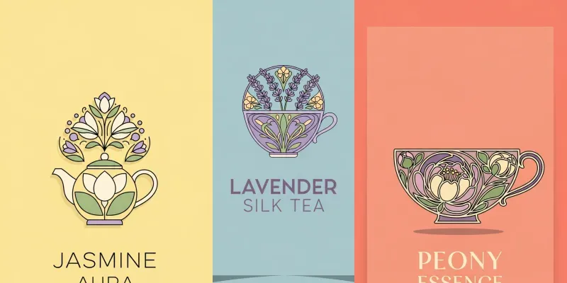 Customizable Floral Tea Logos generated by undefined
