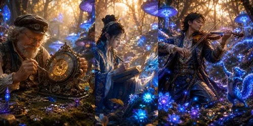 Whimsical Forest Companions generated by chatgpt-image