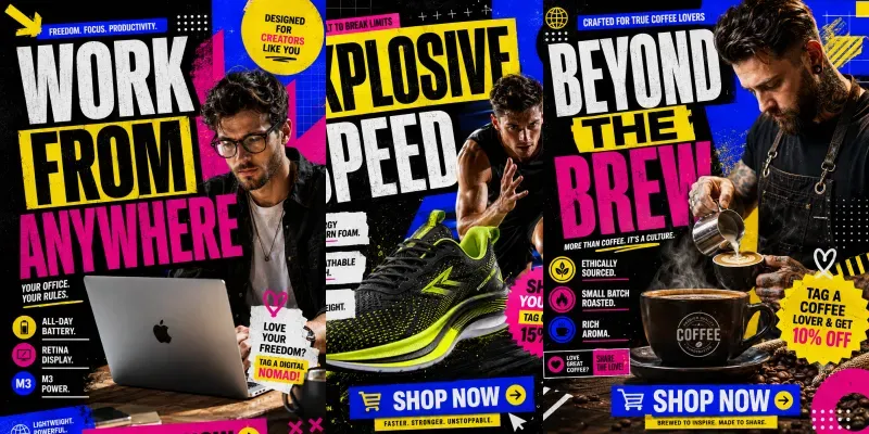 Lifestyle Brand Social Media Carousels generated by undefined