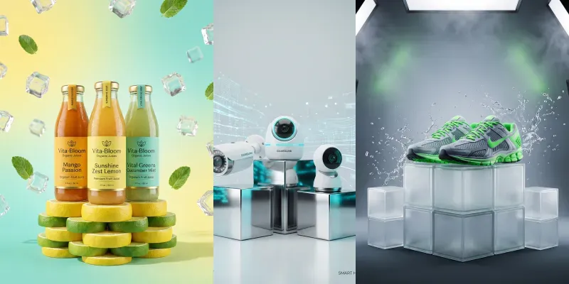 3D Social Media Promo Podiums