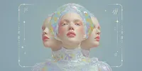 Iridescent Dreamcore Portrait Art midjourney prompt mini thumbnail
