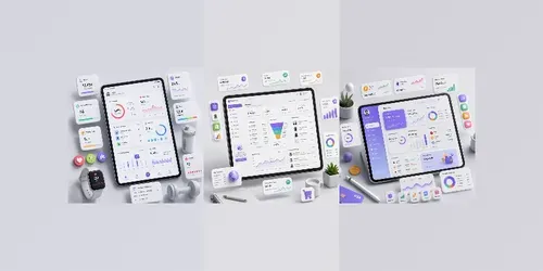 3D Claymorphic App UI Mockups generated by chatgpt-image
