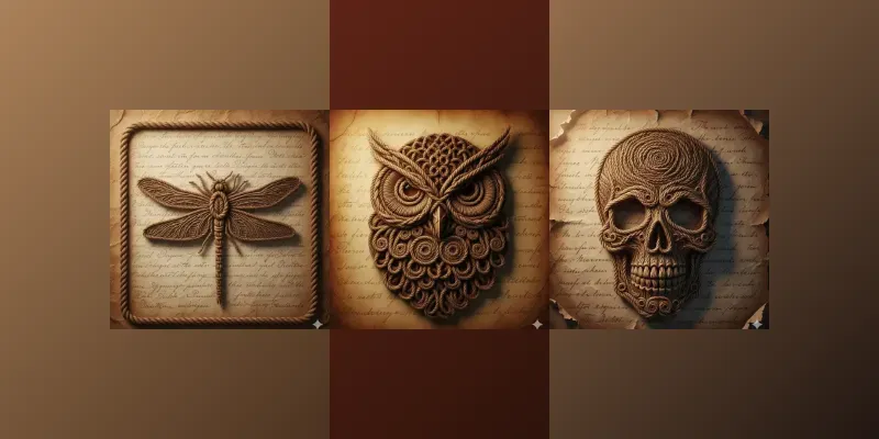 Rustic Rope Symbol Art Collections generated by undefined