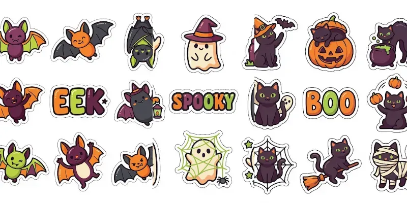 Halloween Sticker Sheets Chunky Diecuts generated by undefined