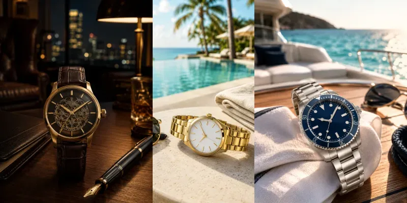 Luxury Watch Lifestyle Mockups generated by undefined