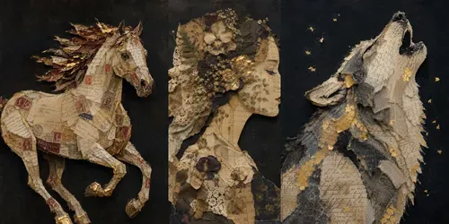 Gilded Collage Portrait Generator generated by chatgpt-image