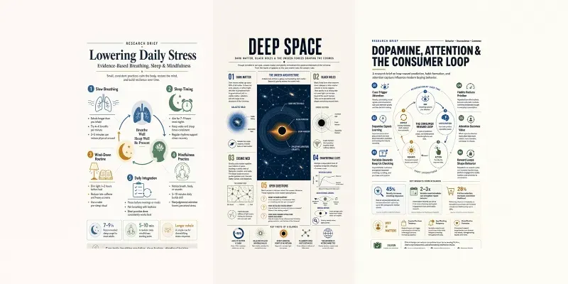 Modern Research Brief Posters generated by undefined