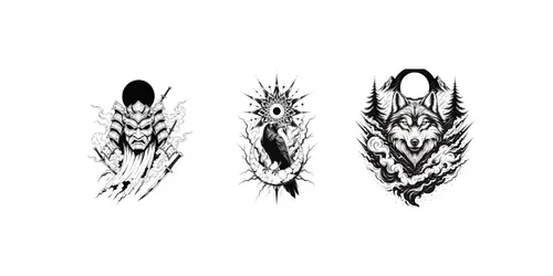 High Quality Tattoo Stencils generated by recraft