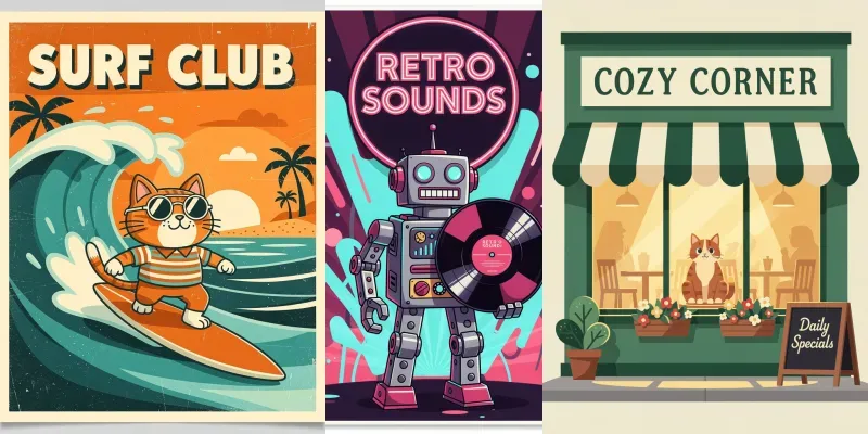 Cartoon Poster Studios generated by undefined