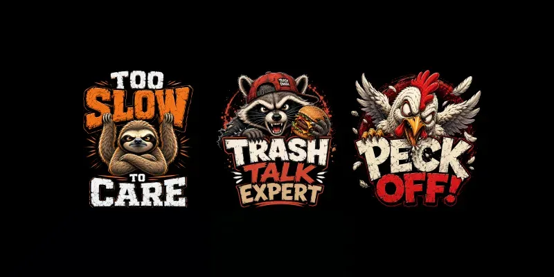 Grumpy Attitude Animals Funny Cartoons generated by undefined