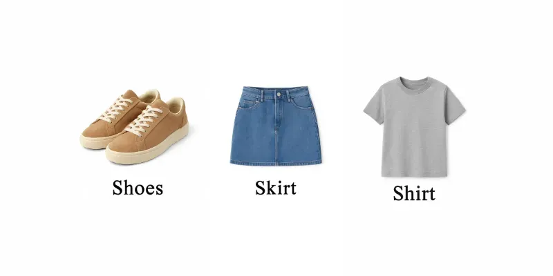 Printable Real Clothes Flashcards Sets generated by undefined