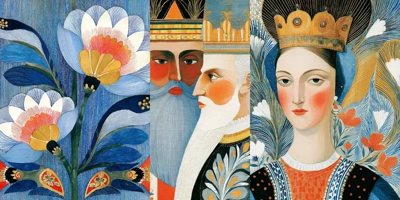 Folk Art Royal Fantasy Style generated by undefined