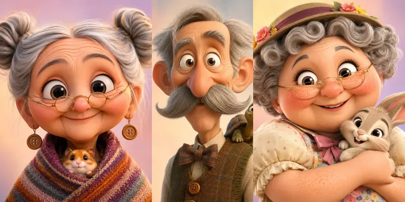 Stylized 3D Cartoon Character Portraits generated by undefined