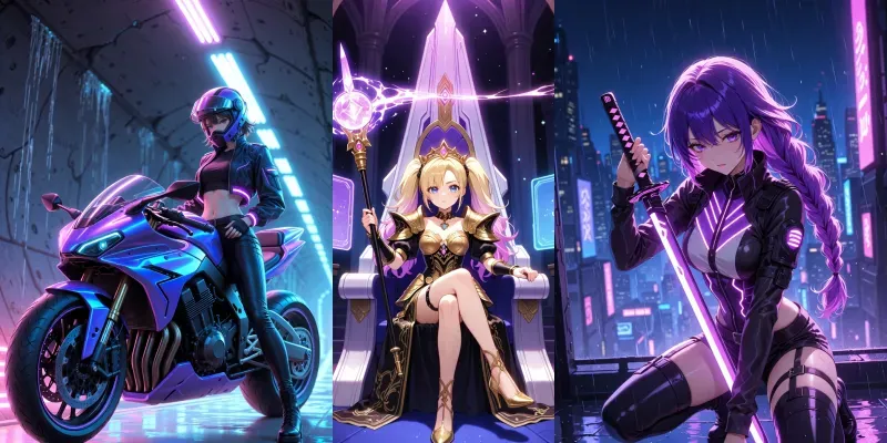 Neon Shadow Chronicles Cinematic Anime generated by undefined