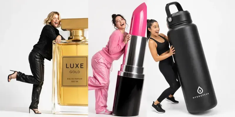 Playful Oversized Product Studio Photos generated by undefined