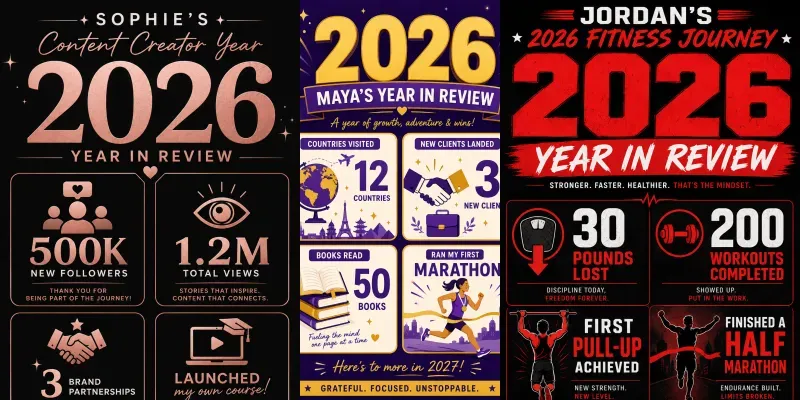 Year In Review Recap Generator generated by undefined