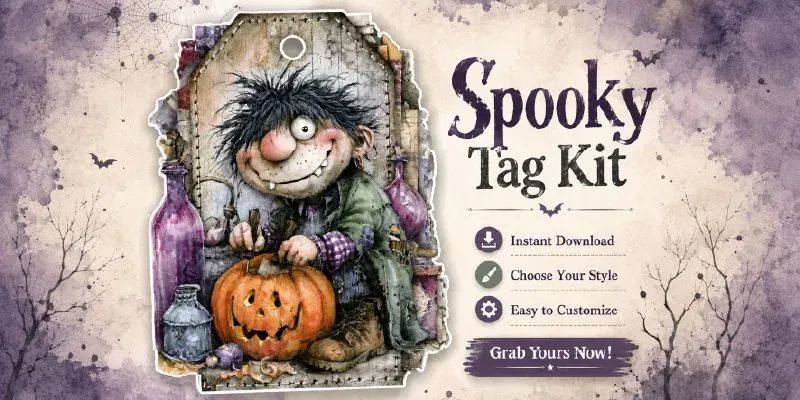 Whimsical Spooky Product Tags generated by undefined