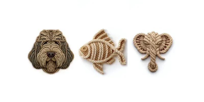 Icons Twisted Fiber 3D Wild Creatures generated by undefined