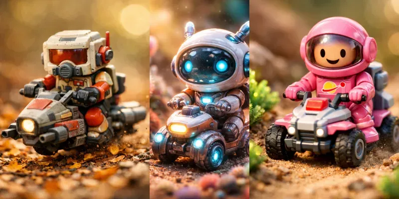 Miniature Scifi Toy Photography generated by undefined