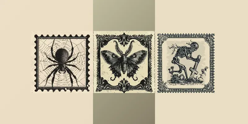 Vintage Postage Stamps generated by undefined