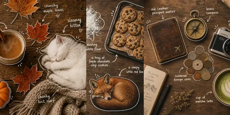 Sketchnote Flat Lay Photography generated by undefined