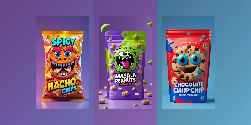 Snack Packagings Cartoonish Premium generated by undefined
