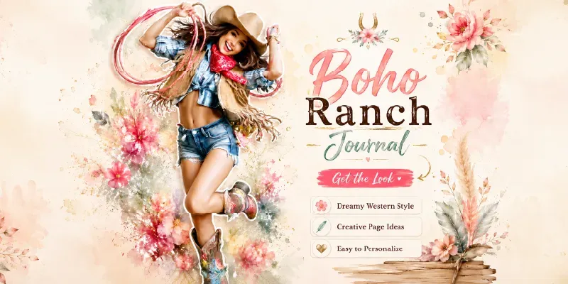 Boho Ranchcore Junk Journals generated by undefined