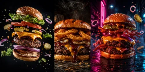 Gourmet Burger Advertising Generator generated by chatgpt-image