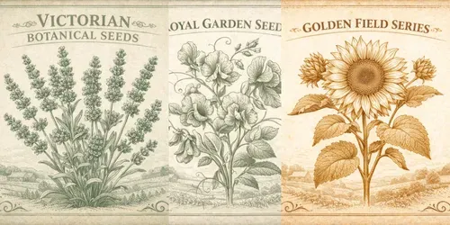 Vintage Botanical Seed Packet Art generated by chatgpt-image