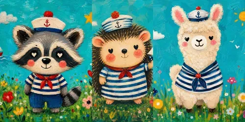 Whimsical Animal Portraits generated by chatgpt-image