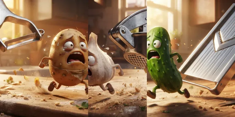 Funny 3d Vegetables Kitchen Escapes generated by undefined